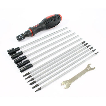 Fastrax 19pc RC Tool Bag Kit Set Metric Nut/Hex Slot/Phillips Drivers & Spanner FAST607