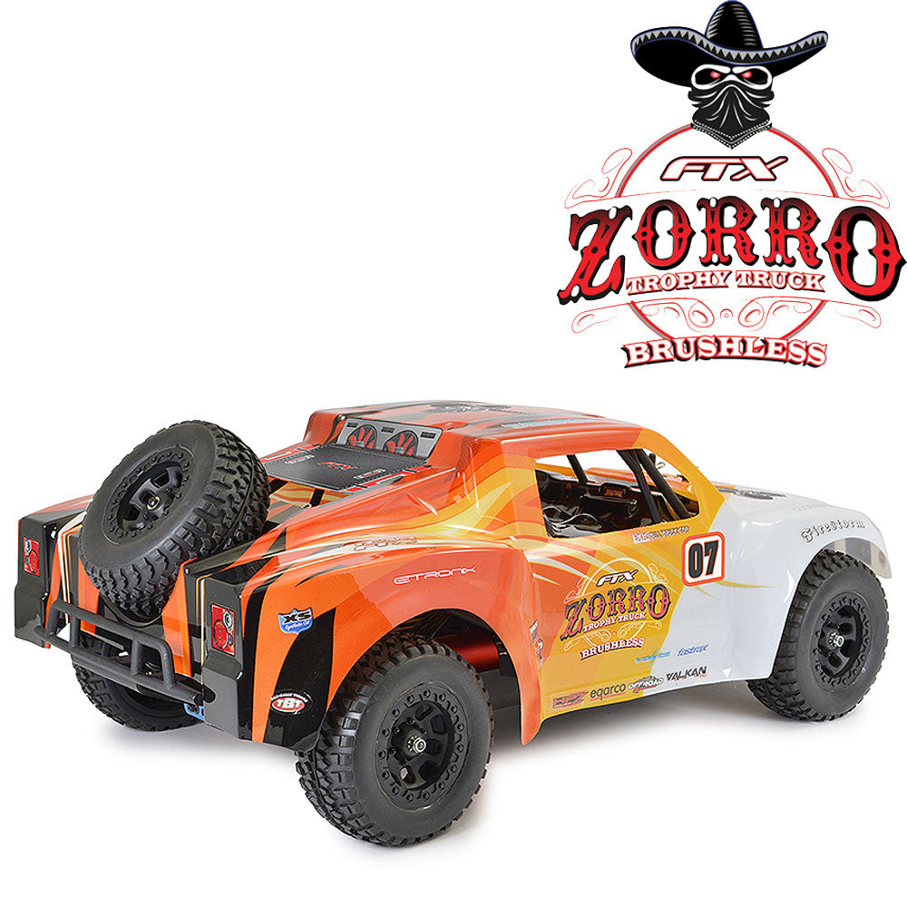 FTX Zorro Trophy Truck EP Brushless 4WD 1:10 Ready To Run Orange & White FTX5557WO