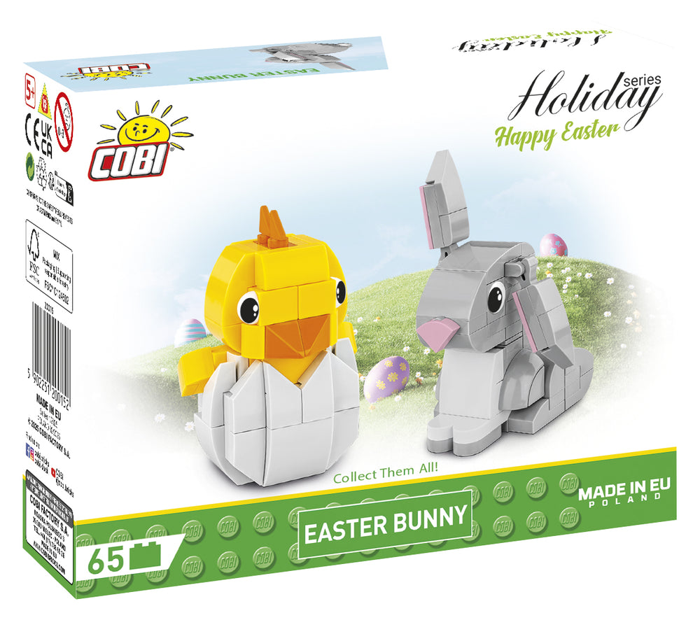 COBI 20015 Easter Bunny Brick Set 65pcs