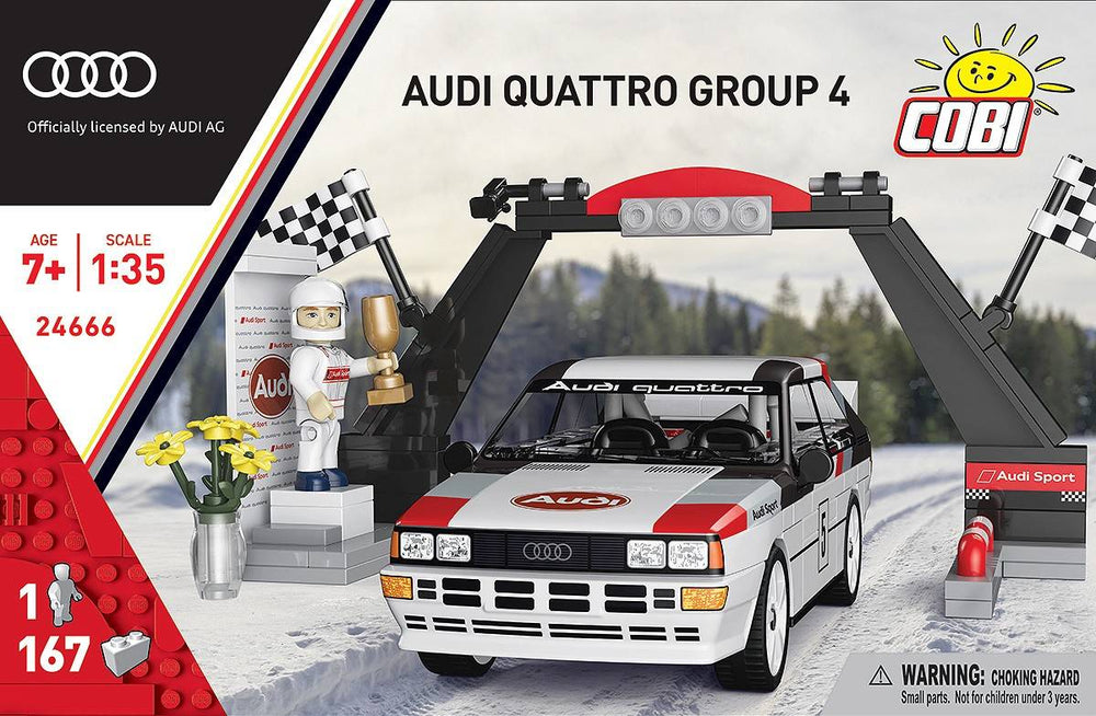 COBI 24666 Audi Quattro Group 4 1981 1:35 Brick Model Car 167pcs