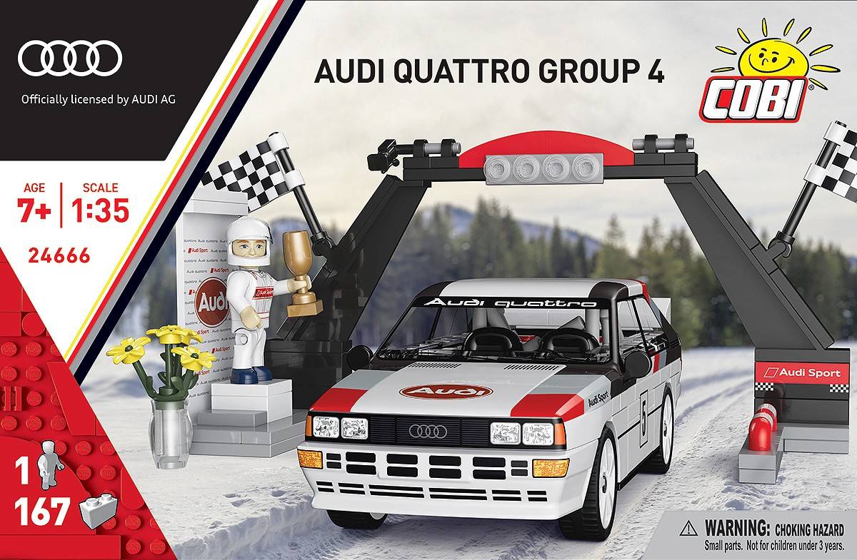 COBI 24666 Audi Quattro Group 4 1981 1:35 Brick Model Car 167pcs