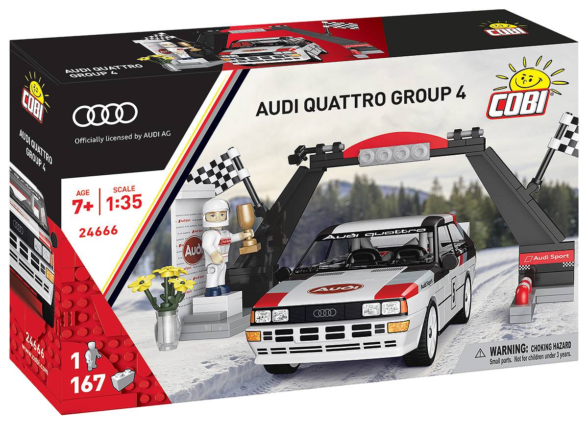 COBI 24666 Audi Quattro Group 4 1981 1:35 Brick Model Car 167pcs