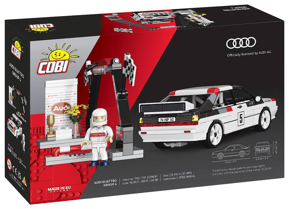 COBI 24666 Audi Quattro Group 4 1981 1:35 Brick Model Car 167pcs