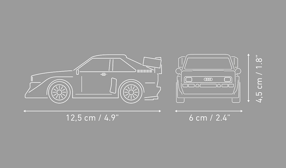 COBI 24667 Audi Sport Quattro S1 E2 1985 1:35 Brick Model 148pcs