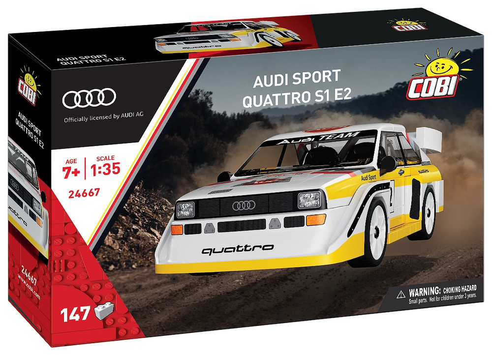 COBI 24667 Audi Sport Quattro S1 E2 1985 1:35 Brick Model 148pcs