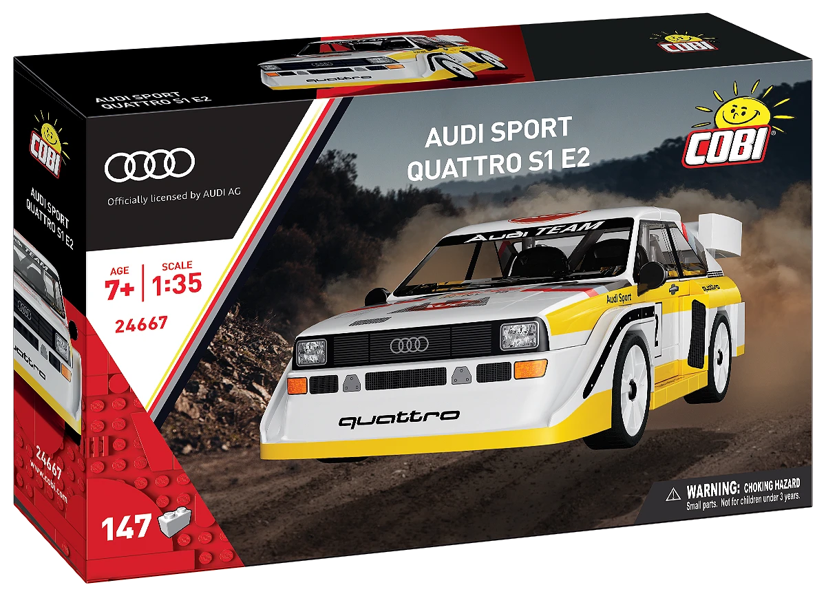 COBI 24667 Audi Sport Quattro S1 E2 1985 1:35 Brick Model 148pcs