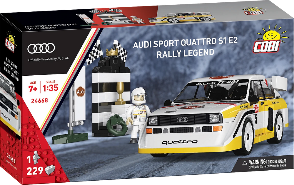 COBI 24668 Audi Sport Quattro S1 No.5 1:35 Brick Model 230pcs