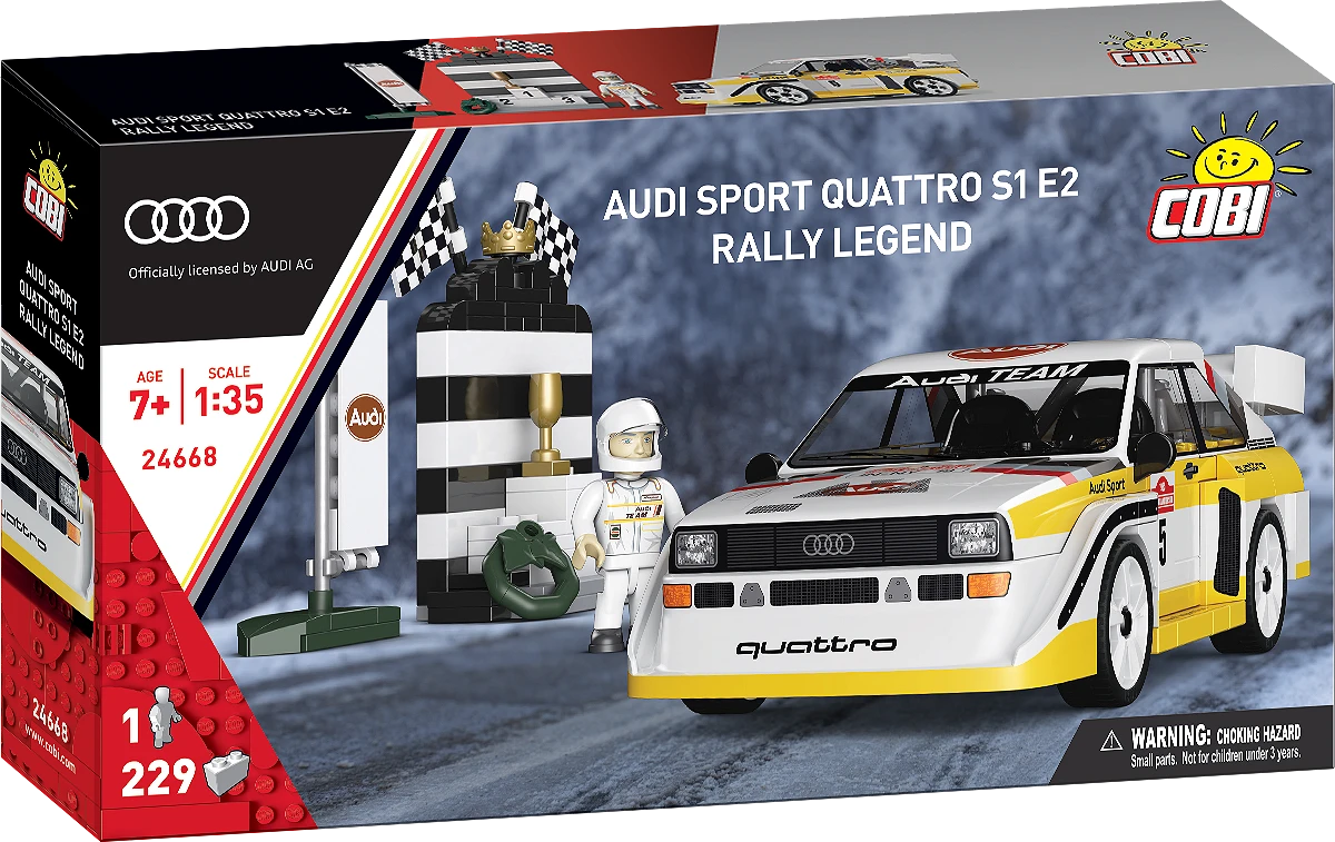 COBI 24668 Audi Sport Quattro S1 No.5 1:35 Brick Model 230pcs