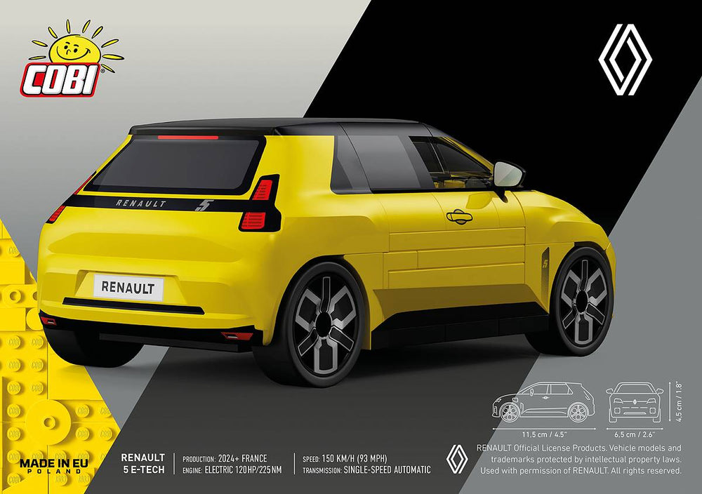 COBI 24673 Renault 5 E-Tech 1:35 78pcs