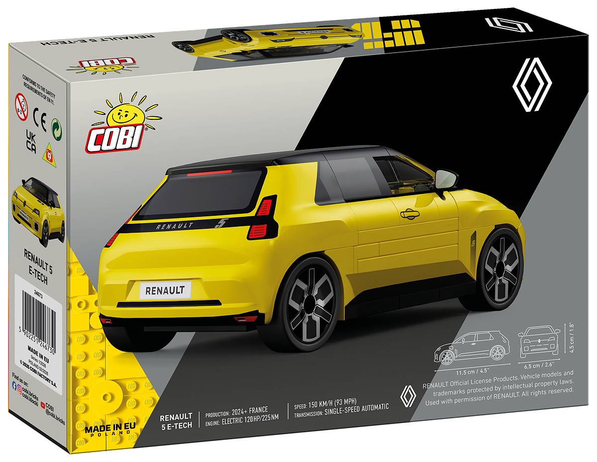 COBI 24673 Renault 5 E-Tech 1:35 78pcs