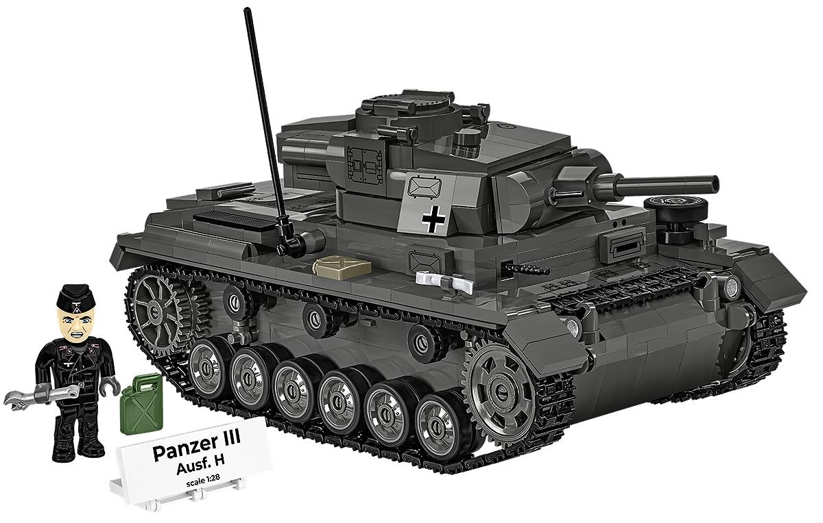 COBI 2672 Panzer III Ausf. H HC WWII 1:28 Brick Model Tank 958pcs