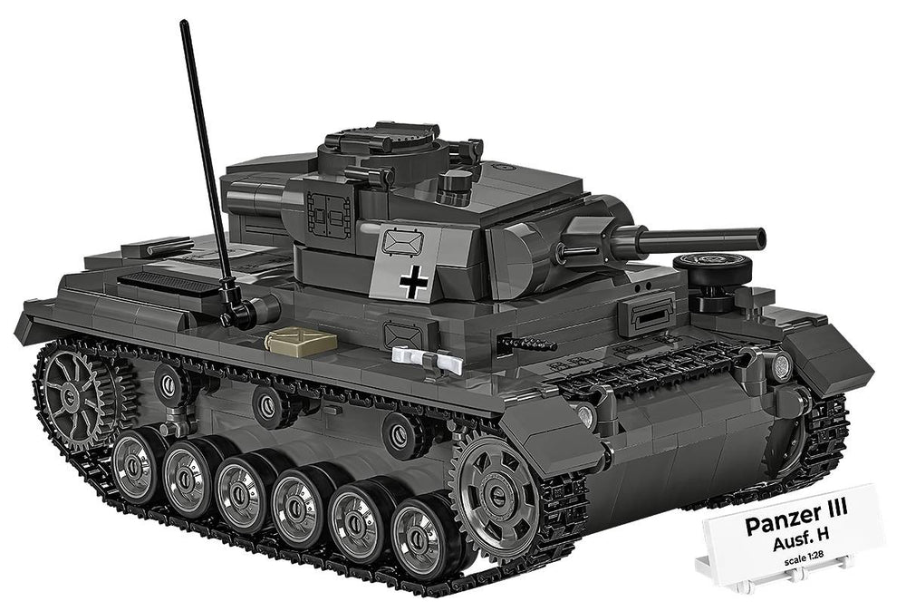 COBI 2672 Panzer III Ausf. H HC WWII 1:28 Brick Model Tank 958pcs