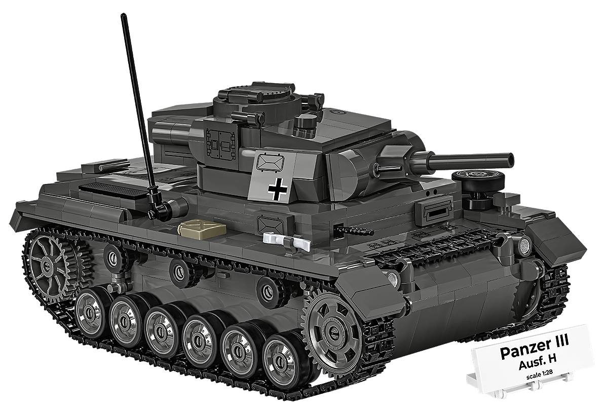 COBI 2672 Panzer III Ausf. H HC WWII 1:28 Brick Model Tank 958pcs