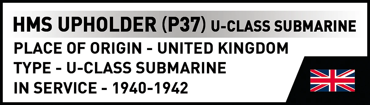 COBI 4862 HMS Upholder (P37) U-class 1:300 Brick Model Submarine 140pcs