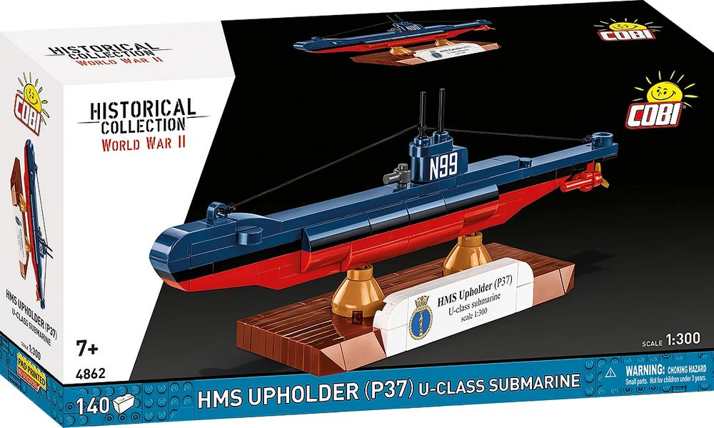 COBI 4862 HMS Upholder (P37) U-class 1:300 Brick Model Submarine 140pcs
