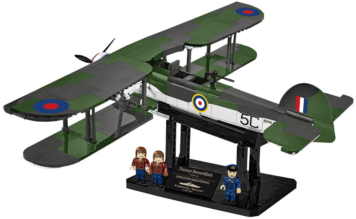 COBI 5769 Fairey Swordfish Executive Edition HC WWII 1:32 Brick Plane Kit 960pcs