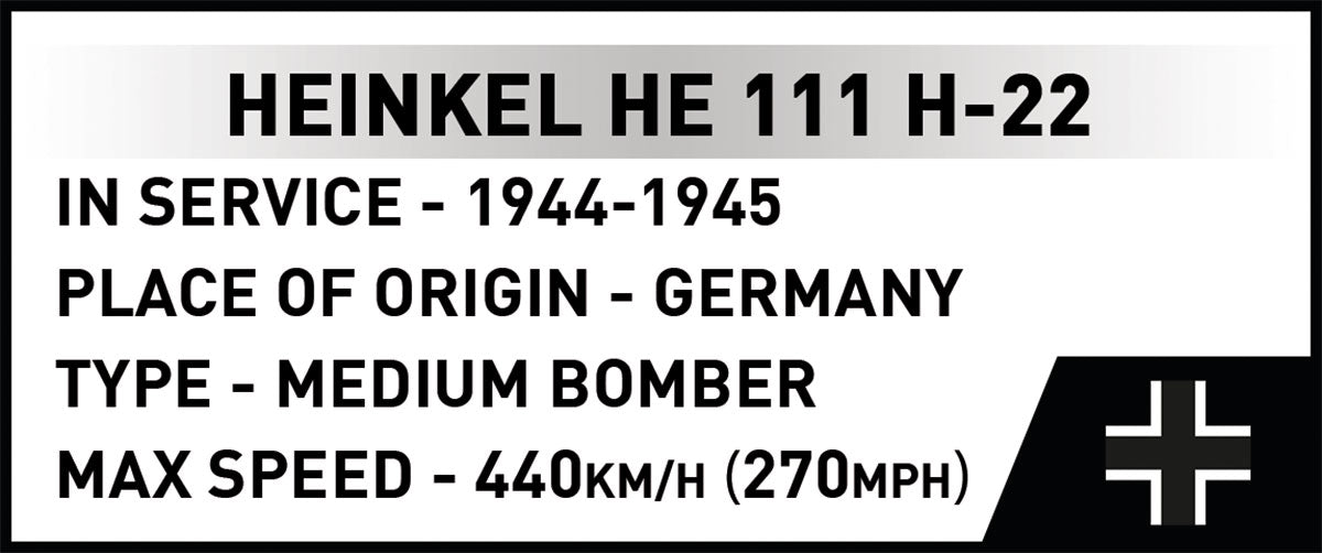 COBI 5771 Heinkel He 111 H-22 Executive Edition HC WWII 1:48 Brick Kit 924pcs