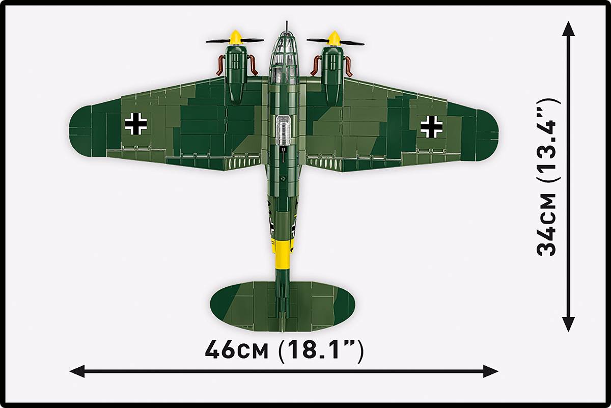 COBI 5772 Heinkel He 111 H-3 HC WWII 1:48 Brick Model Plane Kit 788pcs