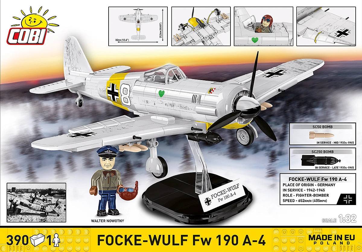 COBI 5775 Focke-Wulf Fw 190 A-4 1:32 Brick Model 365pcs