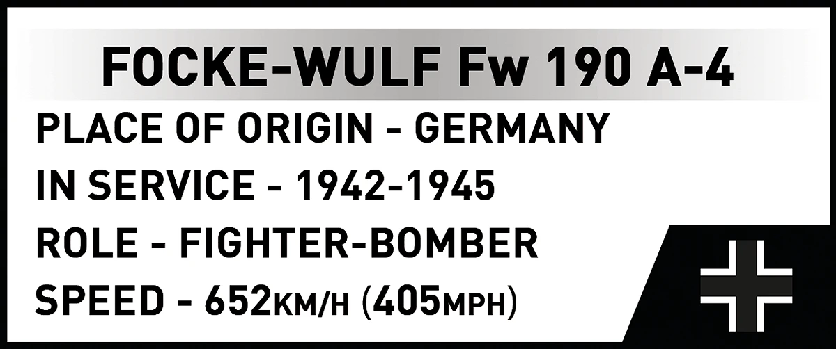 COBI 5775 Focke-Wulf Fw 190 A-4 1:32 Brick Model 365pcs