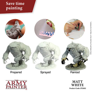 The Army Painter: Colour Spray Primer - Matt White 400ml CP3002