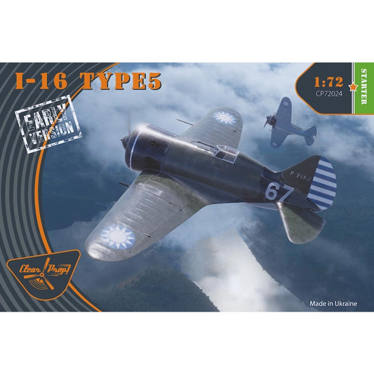 Clear Prop 72024 Polikarpov I-16 Type 5 Early Version 1:72 Starter Model Kit