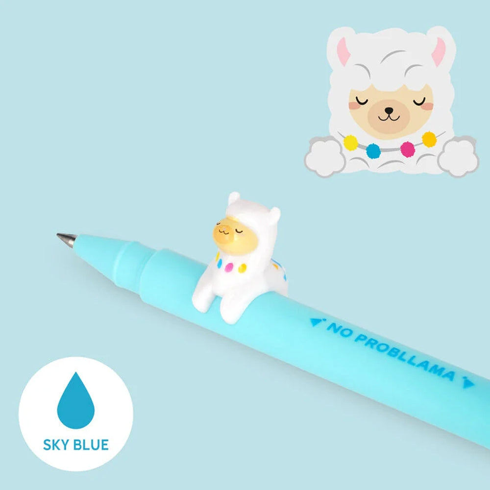 Legami Lovely Friends Gel Pen with Llama Charm