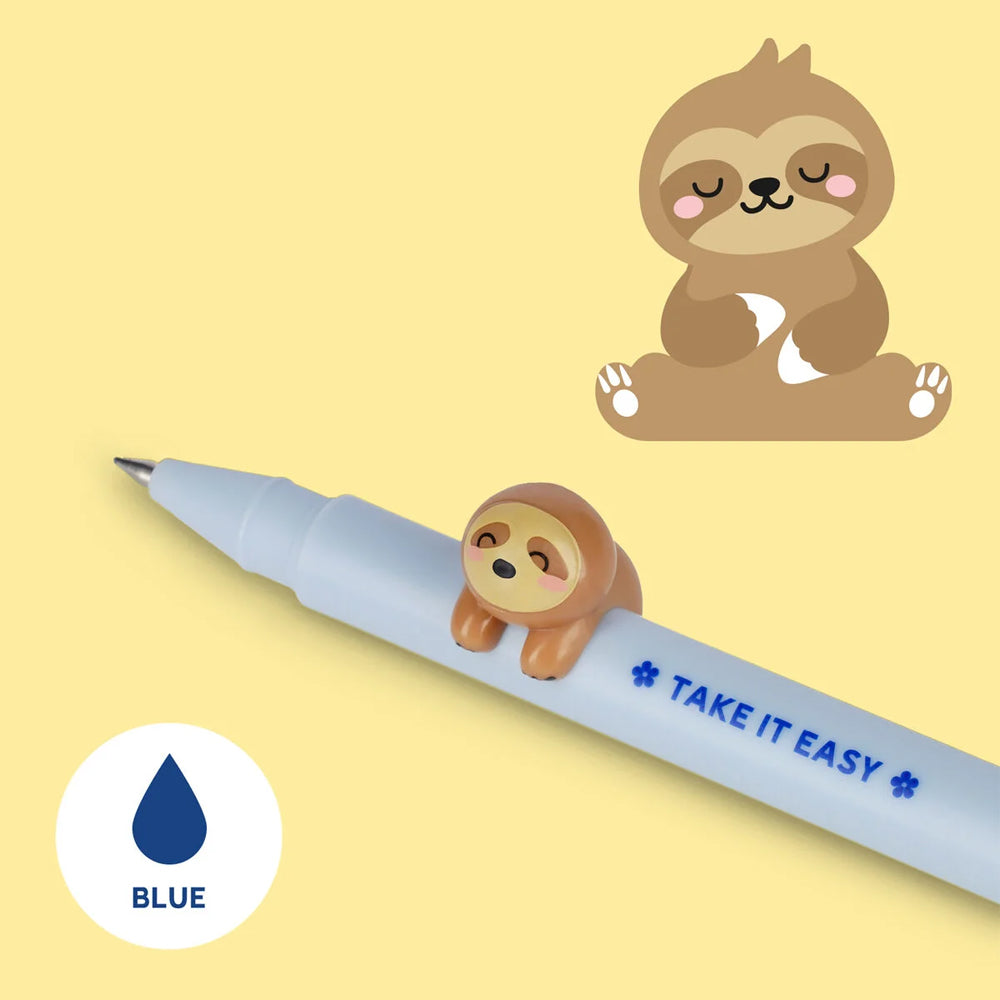 Legami Lovely Friends Gel Pen with Sloth Charm