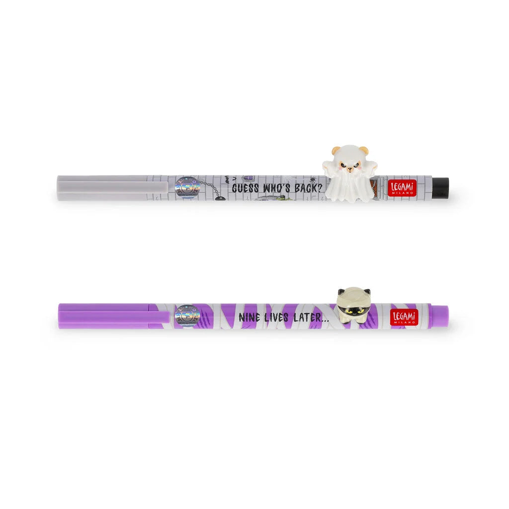 Legami Halloween 26 - Spooky Party - Glow in the Dark Gel Pens - Set of 2