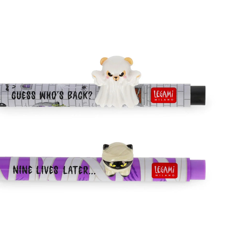 Legami Halloween 26 - Spooky Party - Glow in the Dark Gel Pens - Set of 2