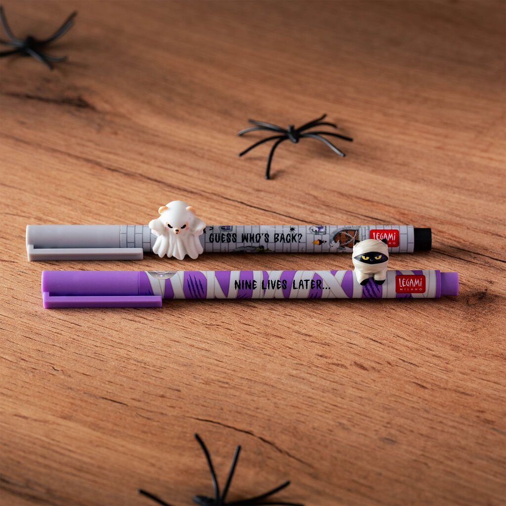 Legami Halloween 26 - Spooky Party - Glow in the Dark Gel Pens - Set of 2