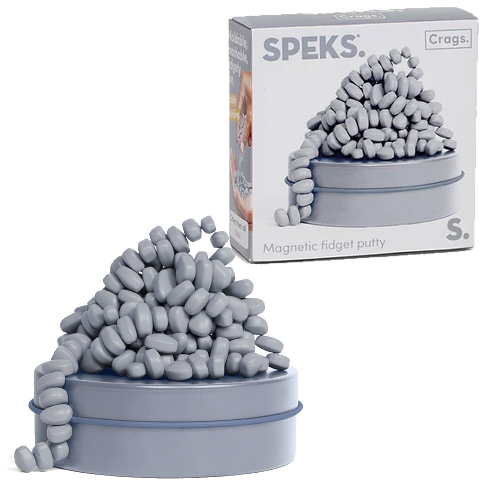 Speks Crags Mini (150+) Magnetic "Putty" - Slate Adult Fidget Stress-Relief