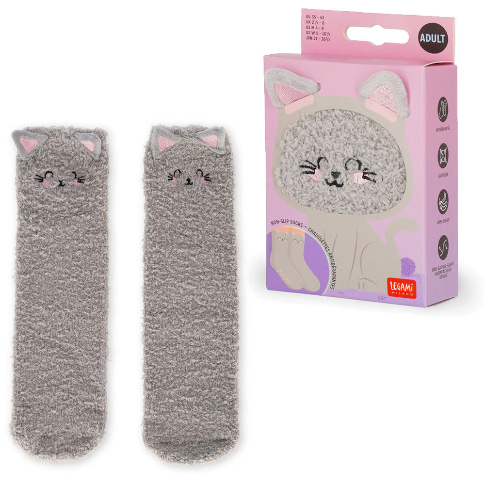 Legami Non-Slip Socks - It's a Match! - Kitty (Adult)