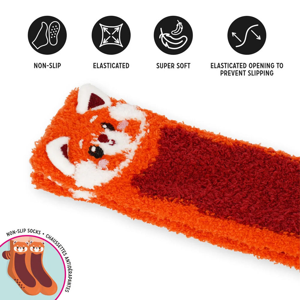 Legami Non-Slip Socks - It's a Match! - Red Panda (Adult)