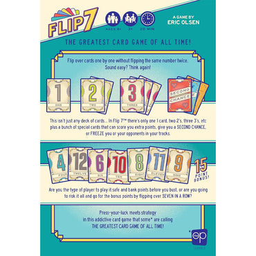 Flip 7 - Party Card Game - Age 8+ 3+ Players - USAopoly