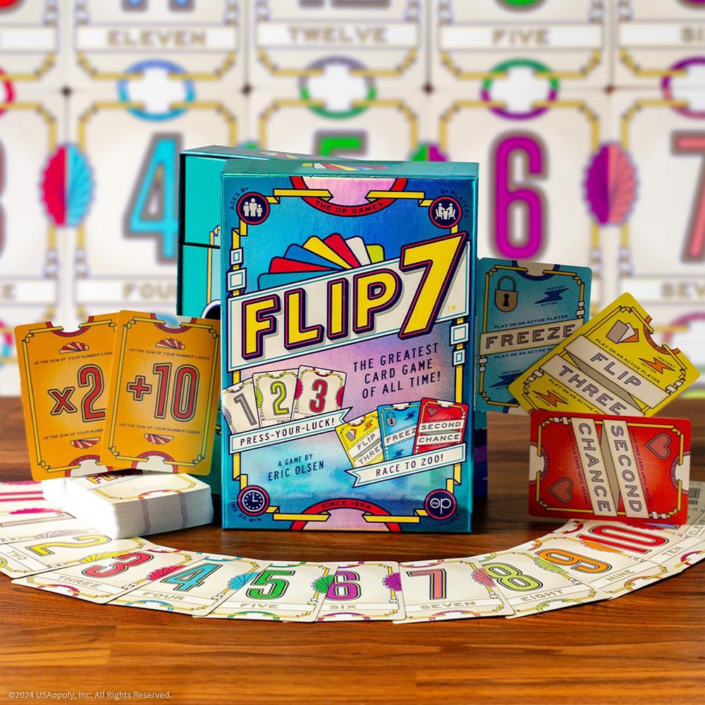 Flip 7 - Party Card Game - Age 8+ 3+ Players - USAopoly