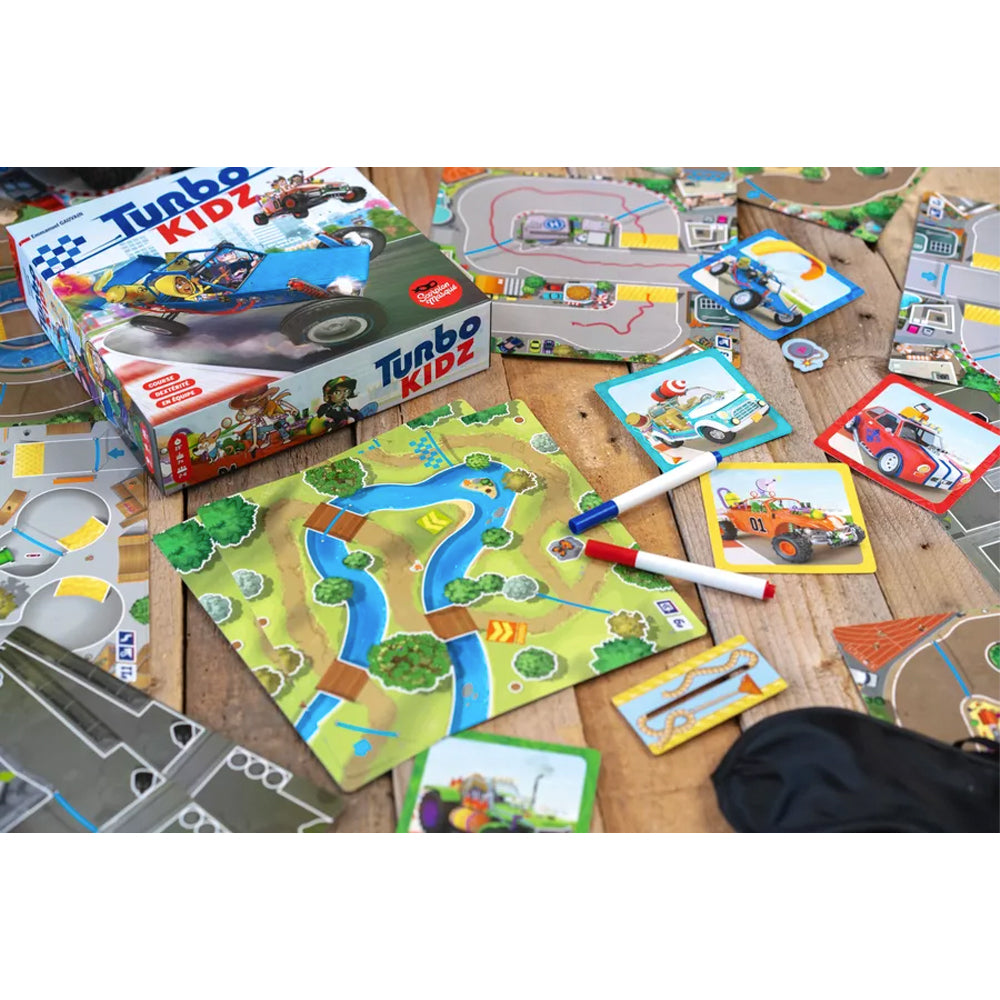 Turbo Kids - Blindfolded Racing Board Game Age 7+ 2-6 Players