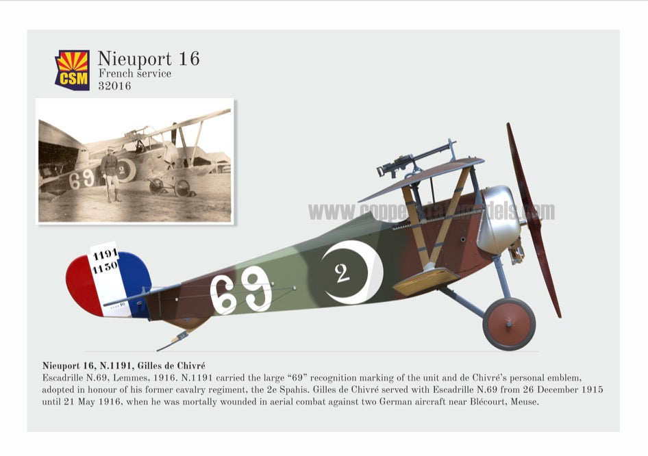 Copper State Models 32-016 Nieuport 16 1:32 Model Kit