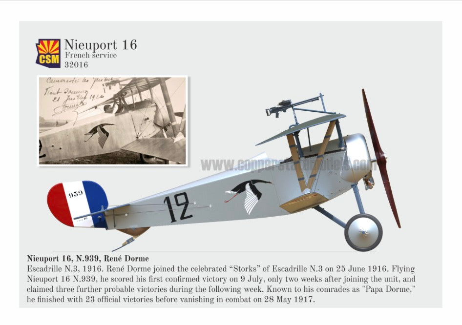 Copper State Models 32-016 Nieuport 16 1:32 Model Kit