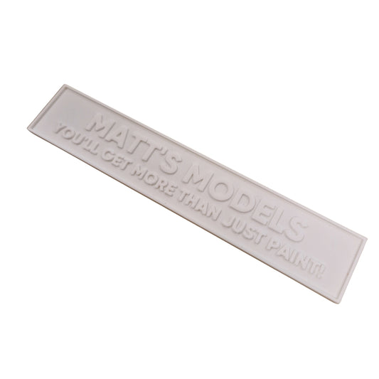 Unpainted Custom Sign for Academy Model Shop Kit