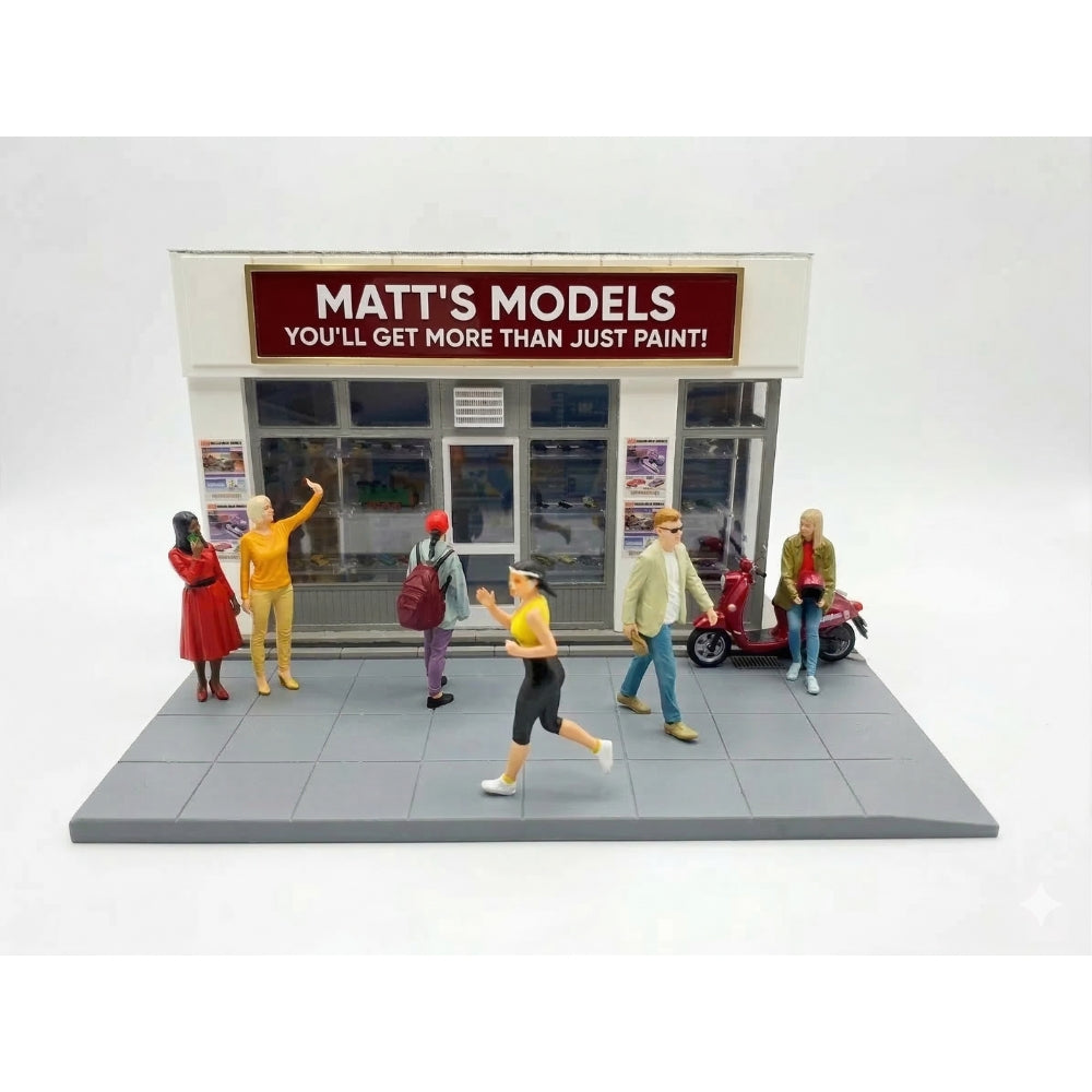 Unpainted Custom Sign for Academy Model Shop Kit