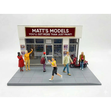 Unpainted Custom Sign for Academy Model Shop Kit