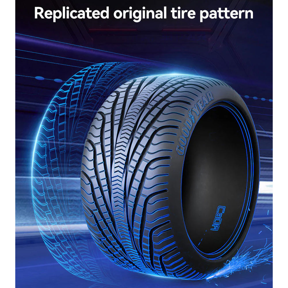 CaDA Goodyear 1:10 Brick Model Tyres - Officially Licensed - Ideal for LEGO