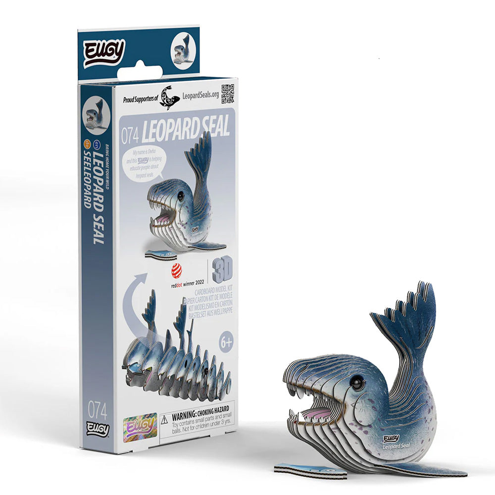 EUGY Leopard Seal No.074 3D Model Craft Kit