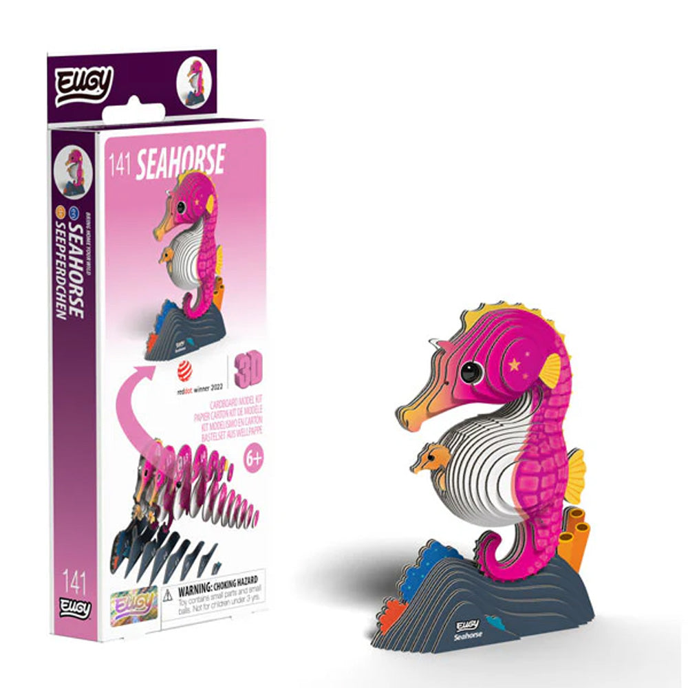 EUGY Seahorse No.141 3D Model Craft Kit