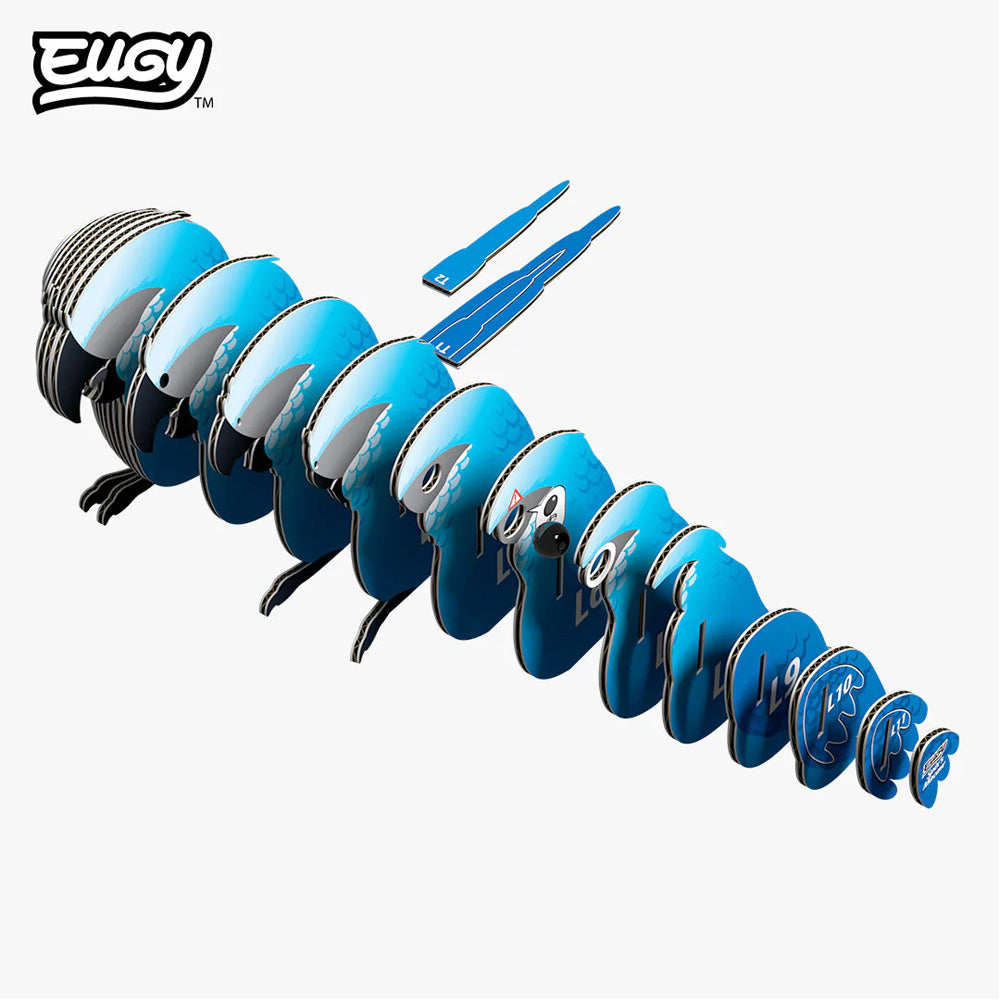 EUGY Spix's Macaw No.123 3D Model Craft Kit
