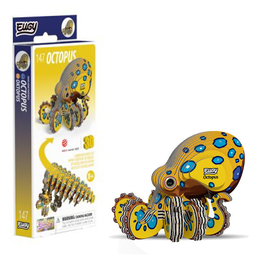 EUGY Octopus No.147 3D Model Craft Kit
