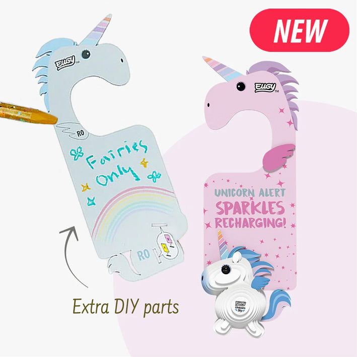 EUGY Unicorn Door Hanger 3D Model Craft Kit