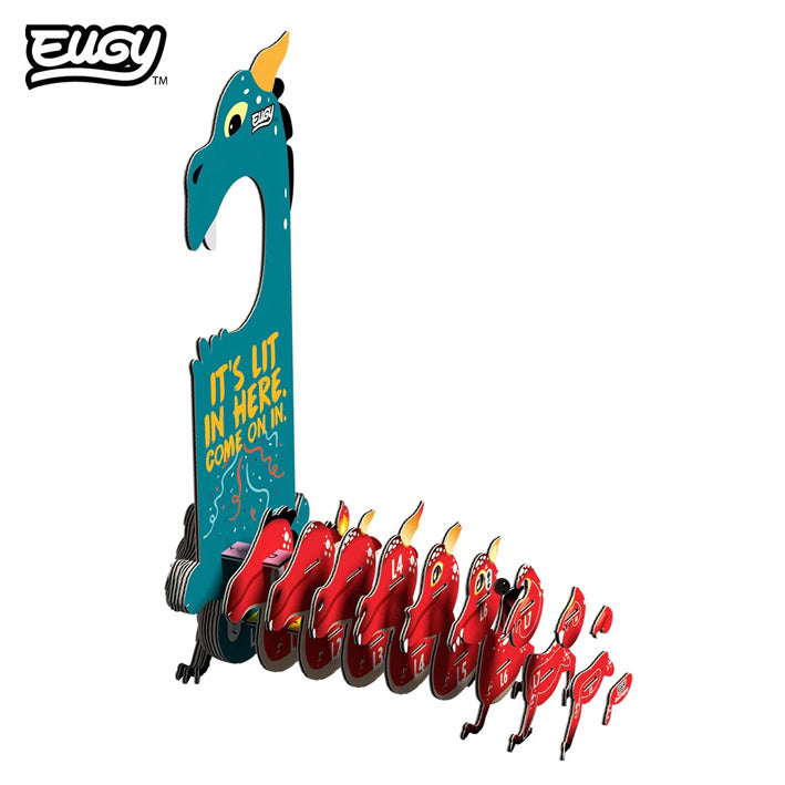 EUGY Red Dragon Door Hanger 3D Model Craft Kit