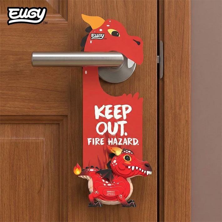 EUGY Red Dragon Door Hanger 3D Model Craft Kit